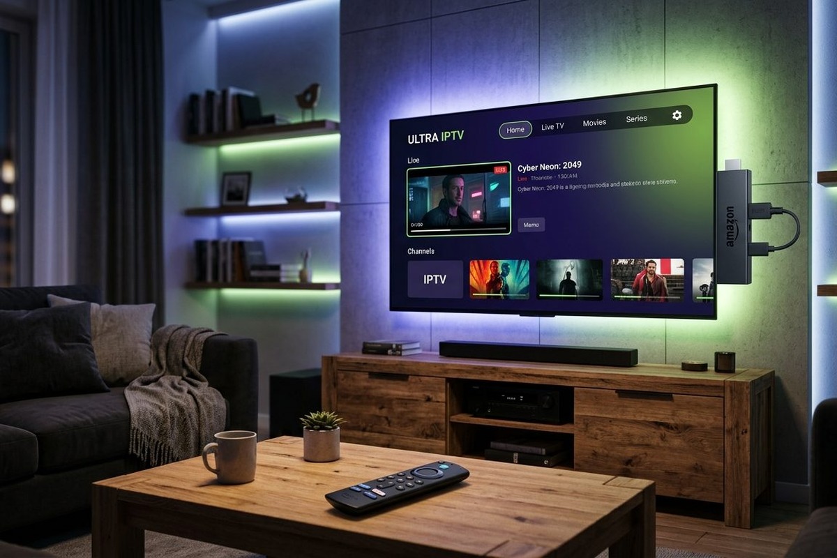 IPTV Movies and TV Shows Grid Interface
